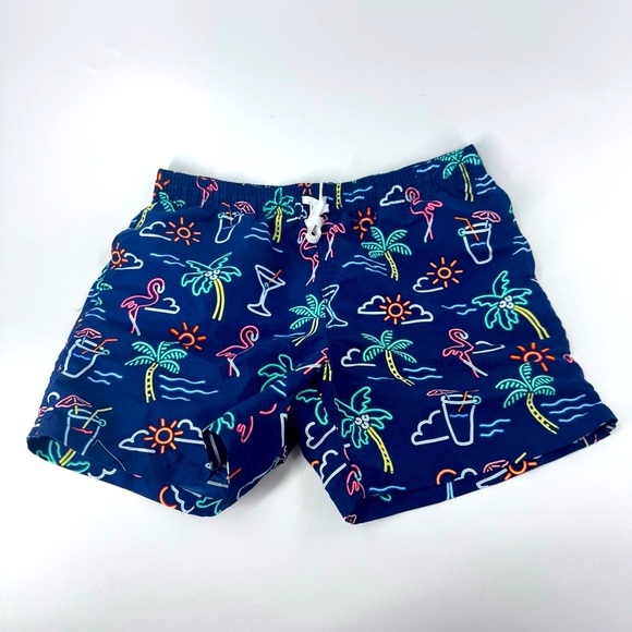 Chubbies Navy Tropical Pattern Men's Shorts - Picture 6 of 10